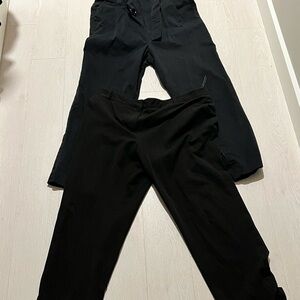 Two pairs of size 16 black pants